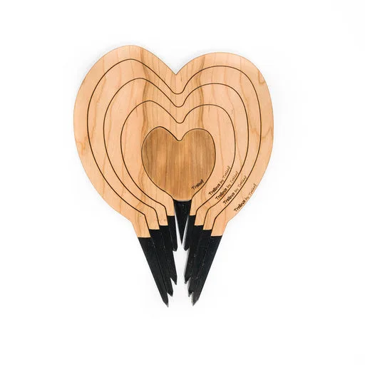 Treleaf Trellove 4 Hearts Regular Staked Cherry Finish Classic Collection - Image 2