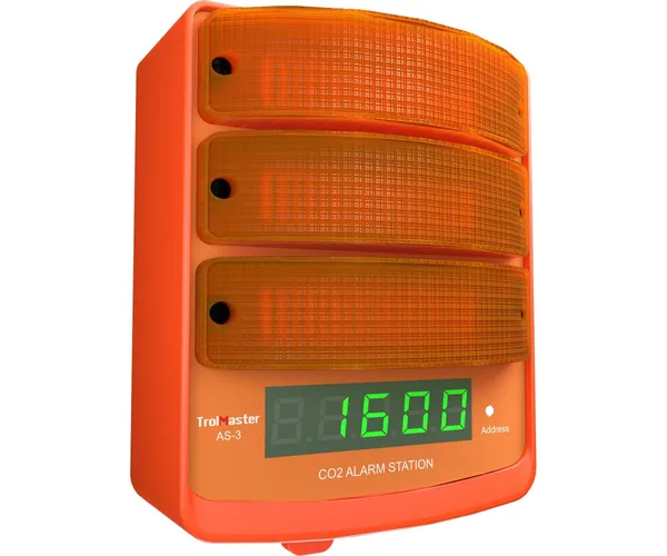 TrolMaster CO2 Alarm Station, Amber Light (AS-3)