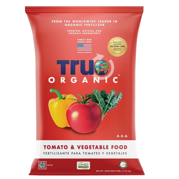 True Organic 25 lbs Tomato & Vegetable Food