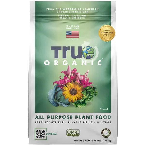 True Organic 4 lbs All Purpose Plant Food