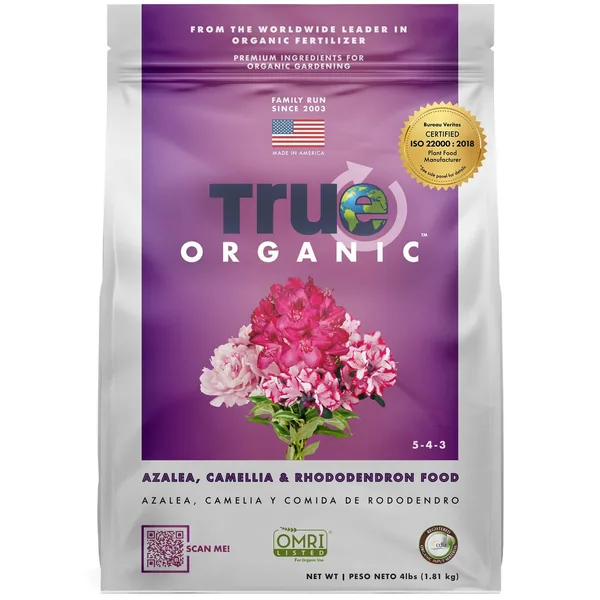 True Organic 4 lbs Azalea Camelia & Rhododendron Food