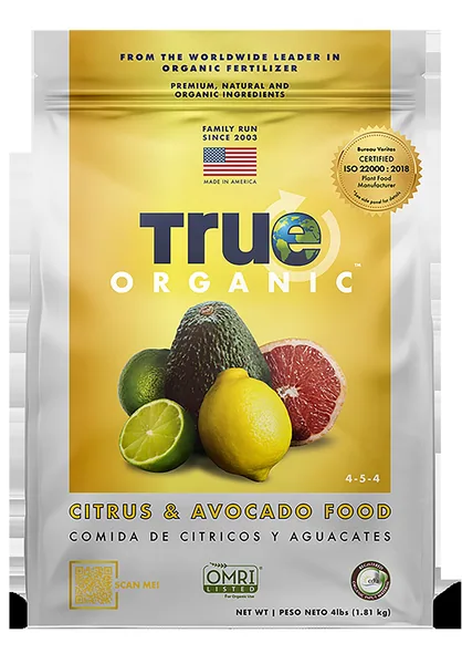 True Organic 4 lbs Citrus & Avocado Food