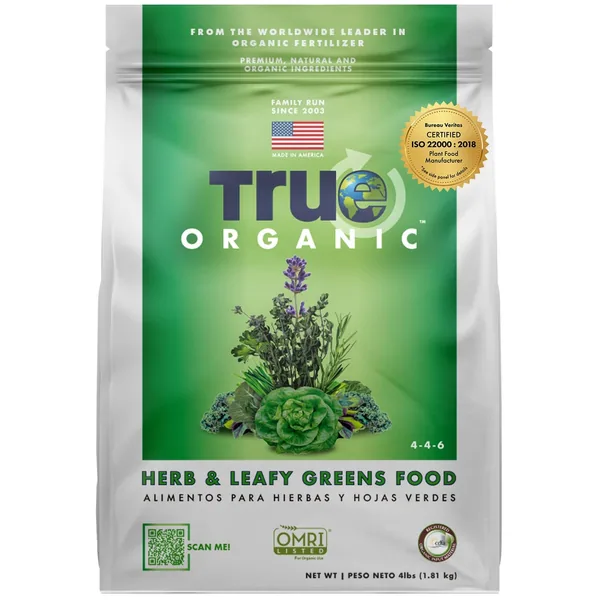 True Organic 4 lbs Herbs & Leafy Greens Food