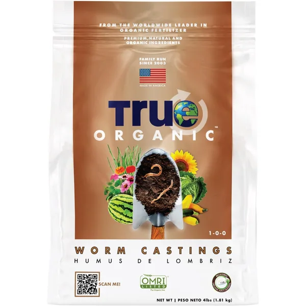 True Organic 4 lbs Worm Castings