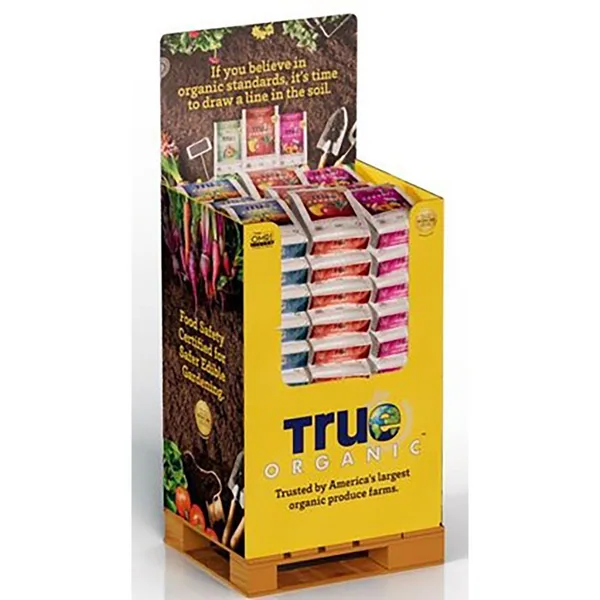 True Organic 48pc PrePlant Annual & Perennial Tomato & Vegetable Display