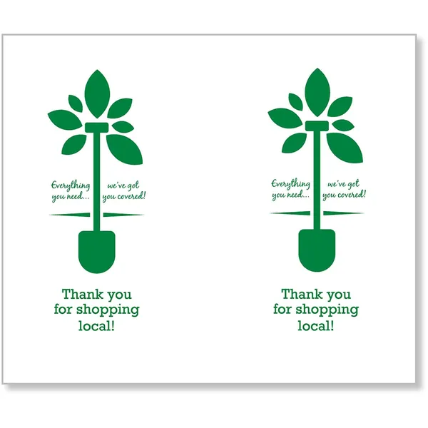 Trunk Liner 1000ct PrePrint Thank You Roll