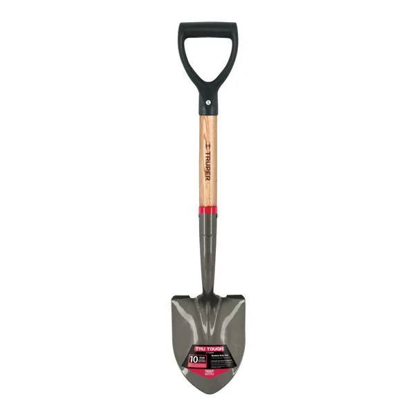Truper Trunk Buddy Round Point D Handle Shovel