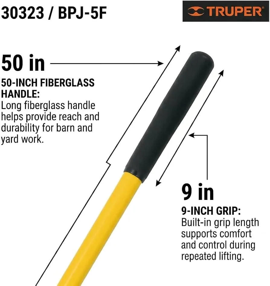 Truper Trupro Manure Fork 5 Tine Fiberglass - Image 2