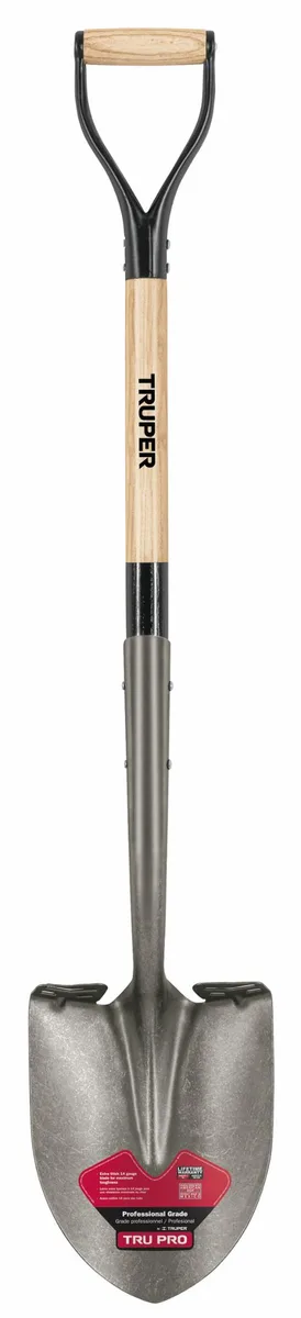 Truper Trupro Round Point Shovel Long Handle - Image 2