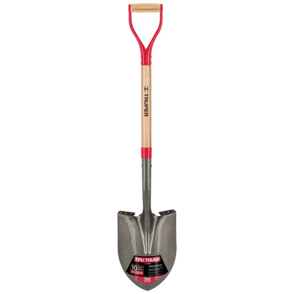 Truper Trutough Round Point Shovel D Handle