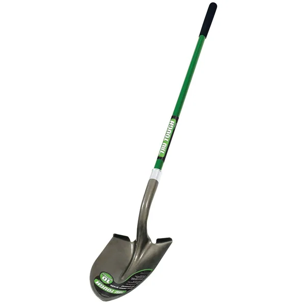 Truper Trutough Round Point Shovel Long Handle Fiberglass