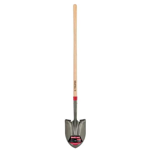 Truper Trutough Round Point Shovel Long Handle