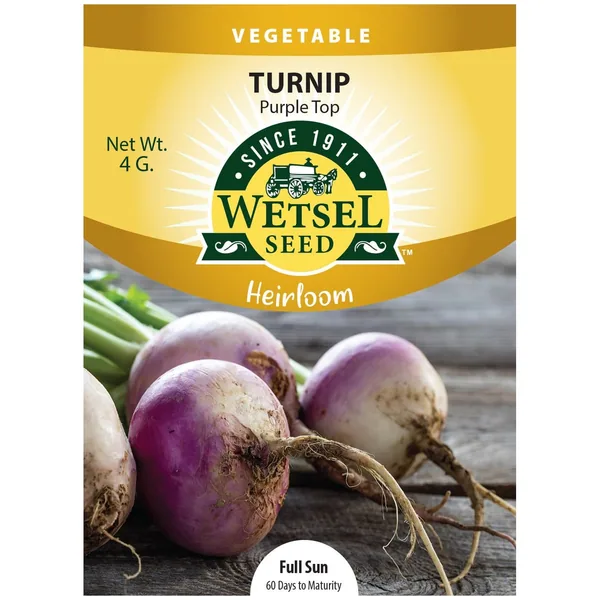 Turnips, Heirloom Purple To 4 Grams
