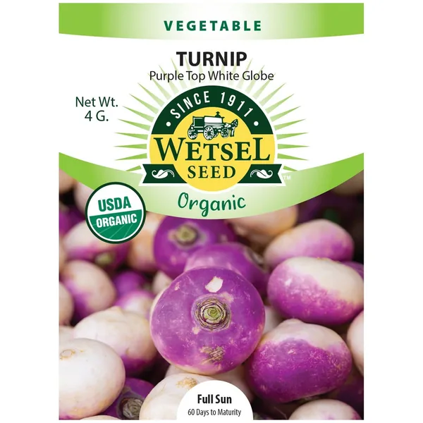 Turnips, Organic Purple Top 4 Grams