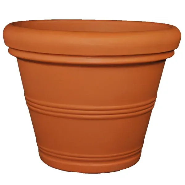 Tusco 15.5" Rolled Rim Planter Terra Cotta - Image 2