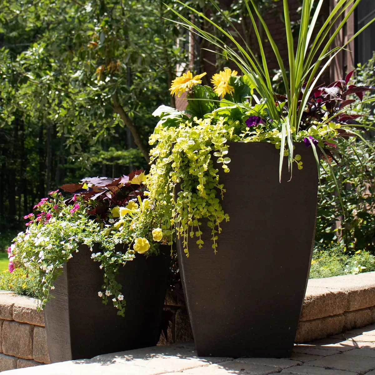 Tusco 23" Modern Tall Planter Safari - Image 2