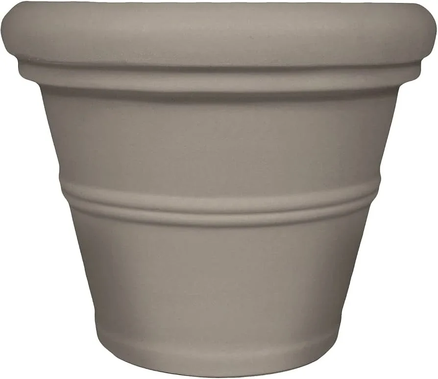Tusco 24.5" Rolled Rim Planter Sandstone - Image 2