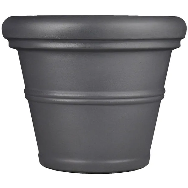 Tusco 24.5" Rolled Rim Planter Slate