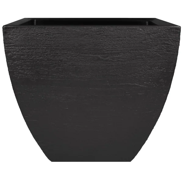 Tusco Modern Square Planter Black