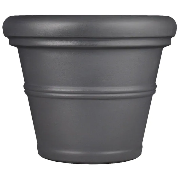 Tusco Rolled Rim Planter Slate