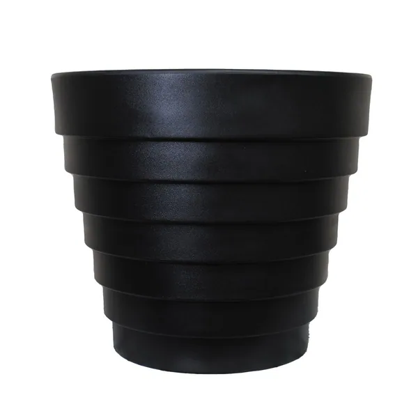 Tusco Variegated Planter Black