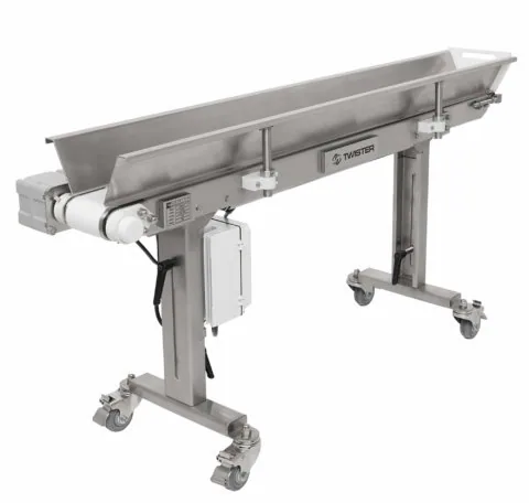Twister Stainless Steel Inbound Conveyor