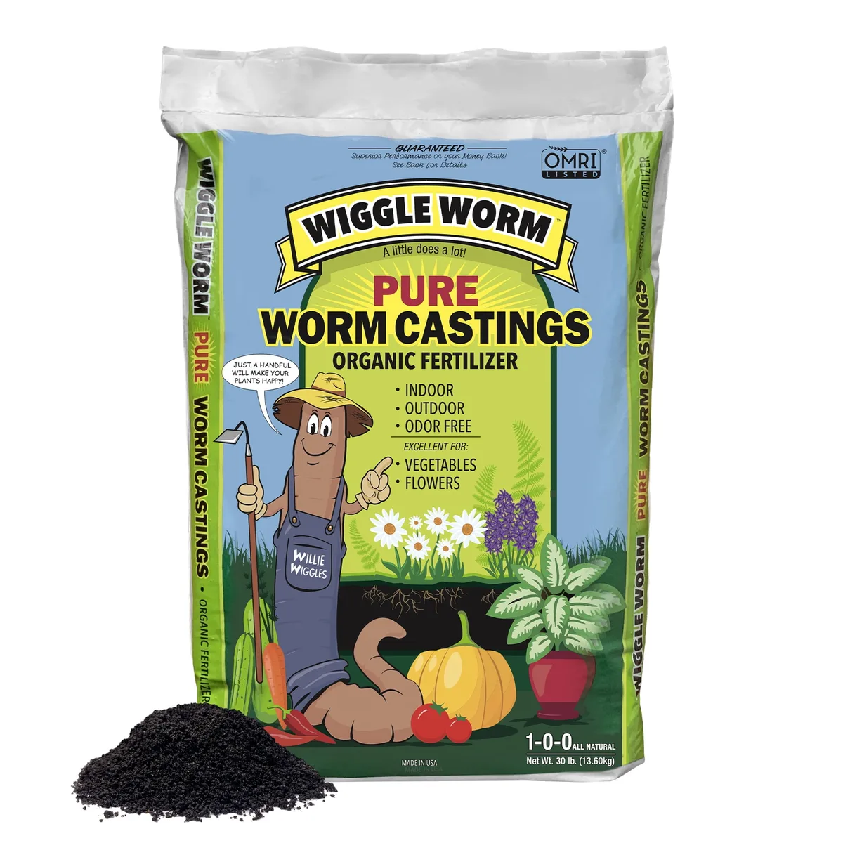 Unco Industries Wiggle Worm 30 lbs Soil Builder Worm Castings - Image 2
