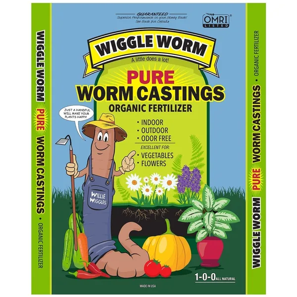 Unco Industries Wiggle Worm 4.5 lbs Soil Builder Worm Castings
