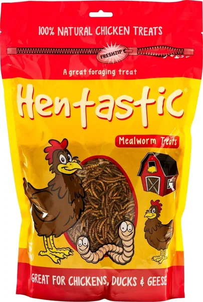 Unipet Hentastic Dried Mealworm Ziplock Pack