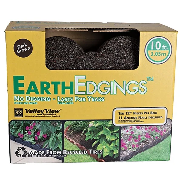 Valley View Earth Edge Rubber Edging Dark Brown