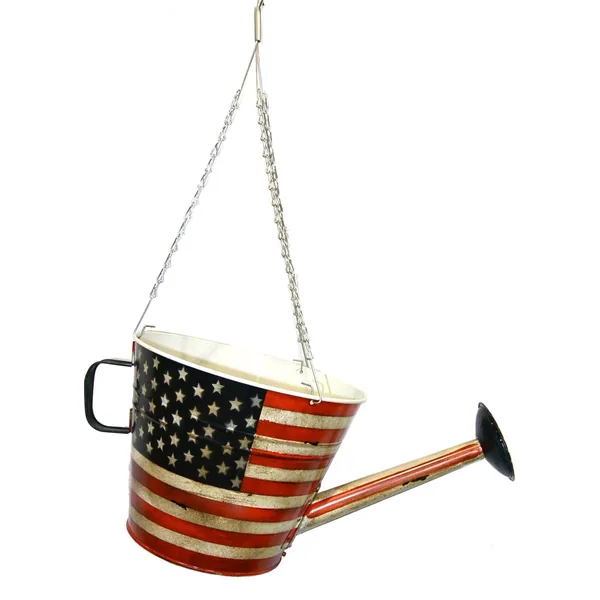 VCS 10" Hang Pour Watercan Planter Stars & Stripes