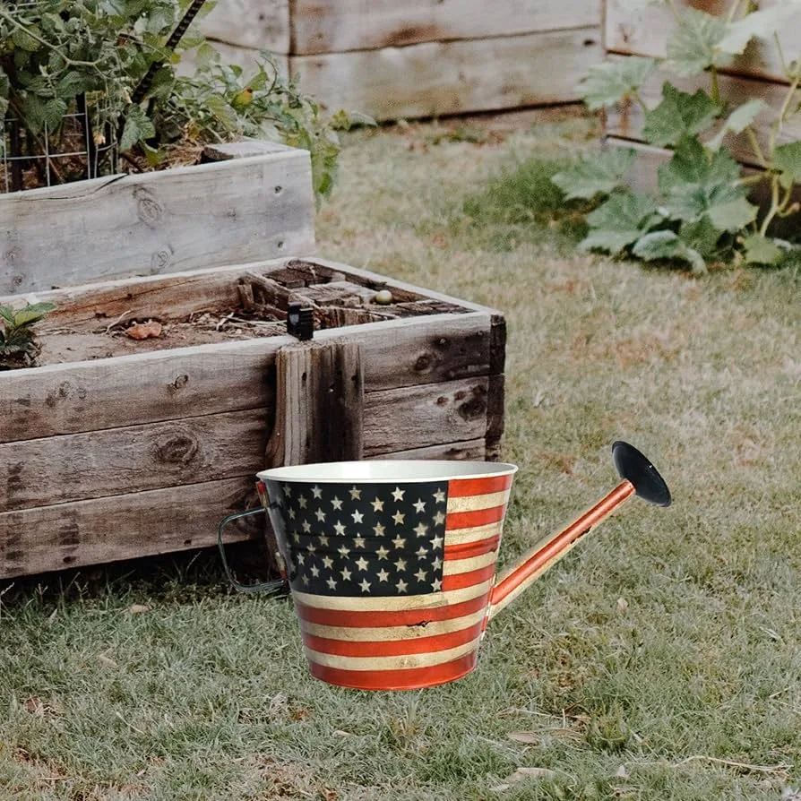 VCS 10" KD Watering Can Planters Colorful Stripe - Image 2