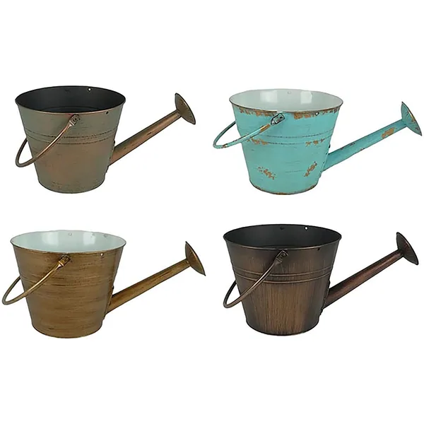 VCS 10" Watering Can Planter with Handle Vintage