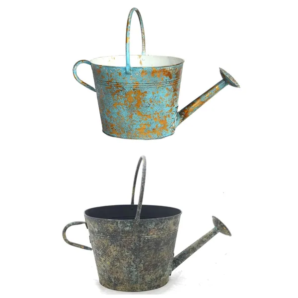 VCS 13" Oval KD Watercan Planters Vintage