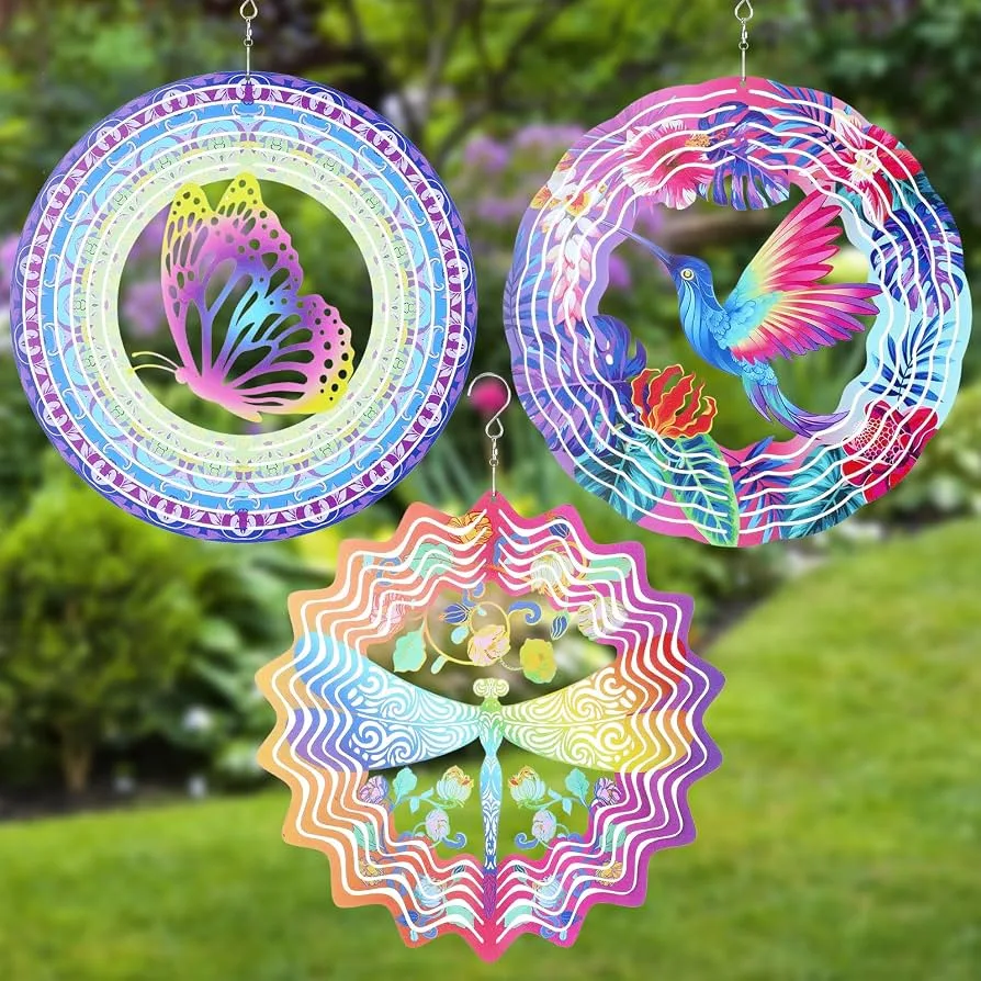 VCS 16" Butterfly Dragonfly Hummingbird Globe Plant Hangers - Image 2