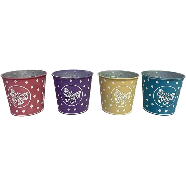 VCS 5" Butterfly Polka Dot Planters