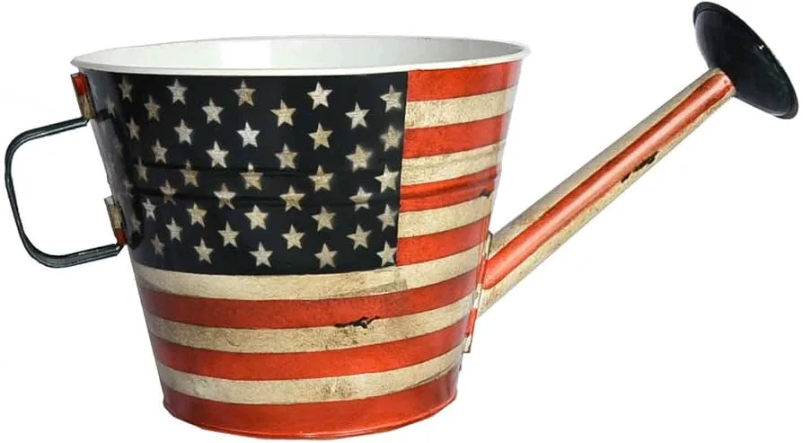 VCS 7" KD Watercan Planter Stars & Stripes - Image 2