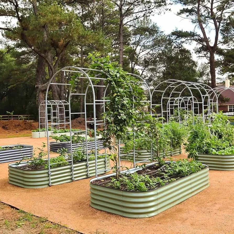 Vego Garden 3' Modular Arch Trellis System Single Section - Image 2