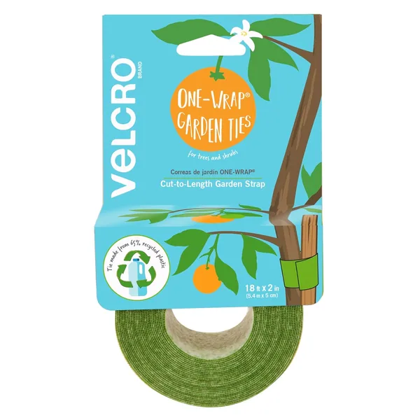 Velcro Brand One-Wrap Garden Ties 18ft X 2in Green 6/72