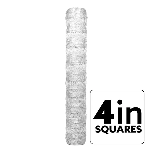 VineLine Durable Plastic Trellis Netting White Roll 10ft x 1000ft w/ 4in Squares