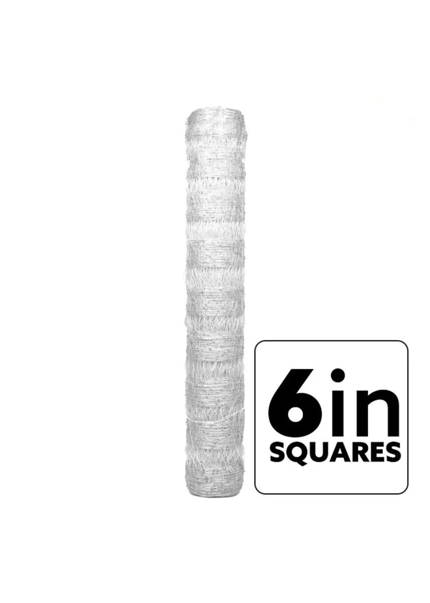 VineLine Durable Plastic Trellis Netting White Roll 4ft x 330ft w/ 6in Squares - Image 2