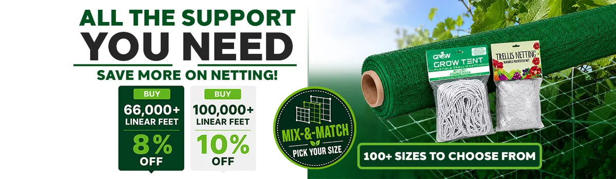 VineLine Durable Plastic Trellis Netting White Roll 4ft x 330ft (Refurbished) - Image 2