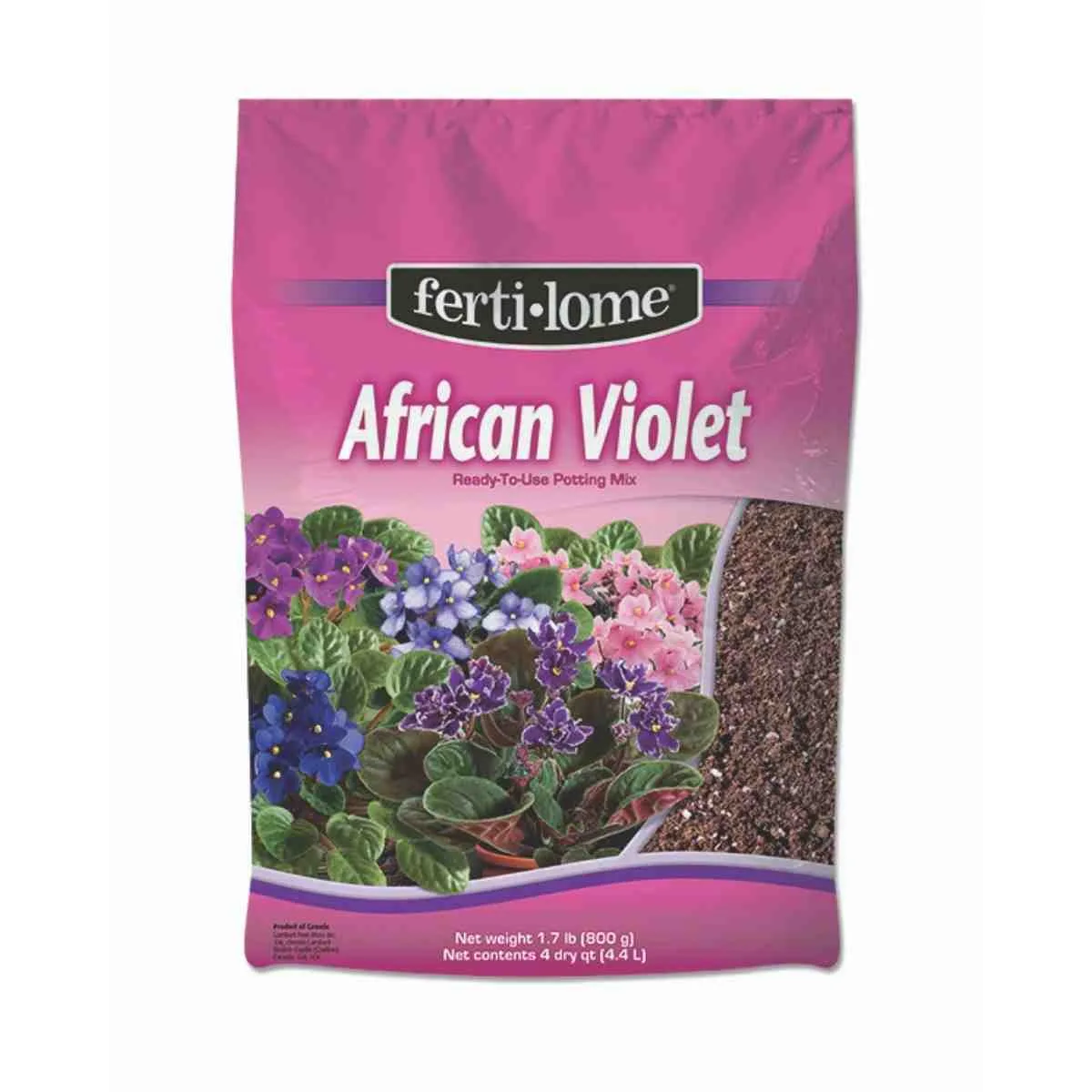 VPG 4Qt African Violet Mix Fertilome — priced per each; minimum 12; multiples of 12 - Image 2