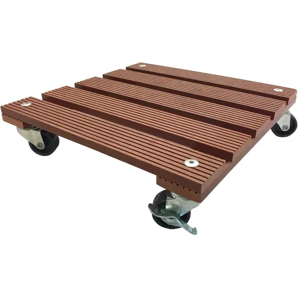 Wagner WPC 11.4"x11.4" Square Plant Caddy Terracotta - Image 2