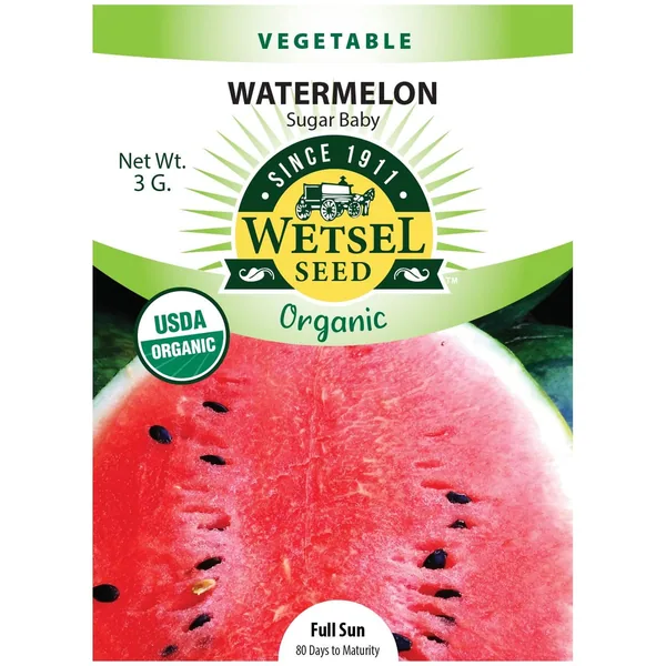 Watermelon, Organic Sugar Baby 3 Grams
