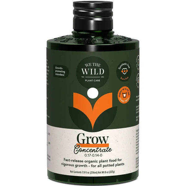 We The Wild 8oz Grow Concentrate Organic Houseplant Food