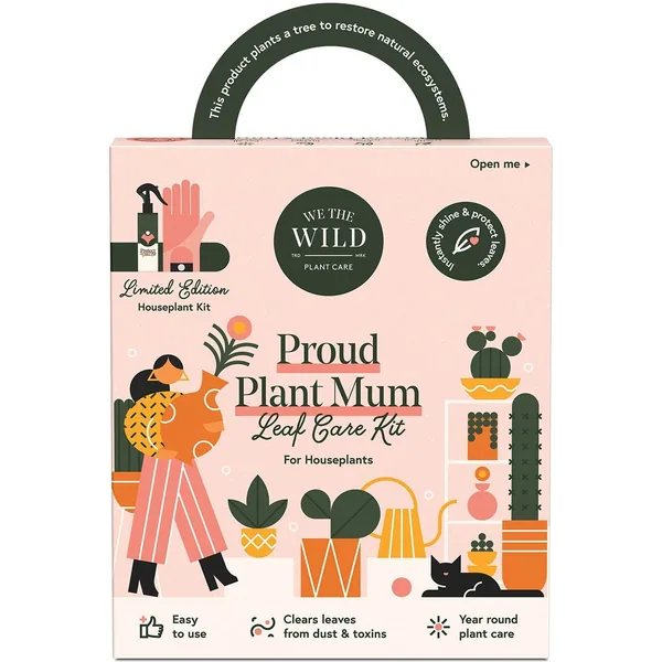 We The Wild Proud Plant Mum Leaf Care Kit with Glove