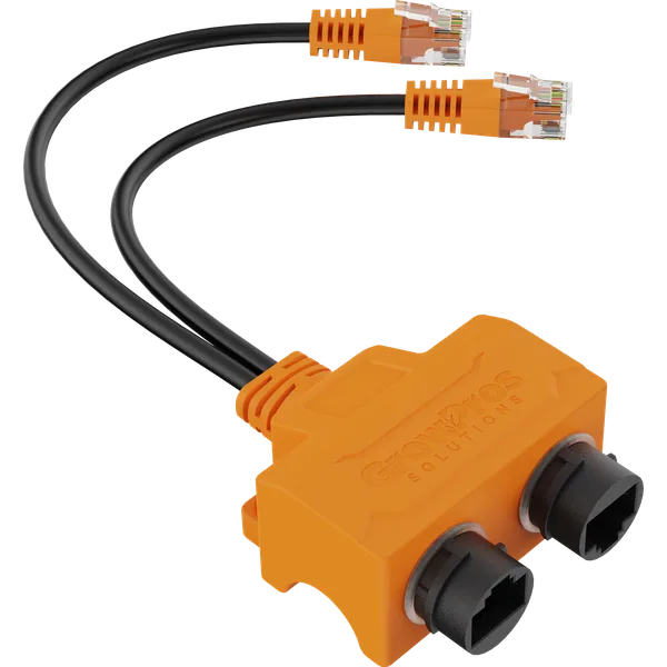 Signal Combiner Dual RJ12 to Dual RJ45 Push-Lock Sturdy