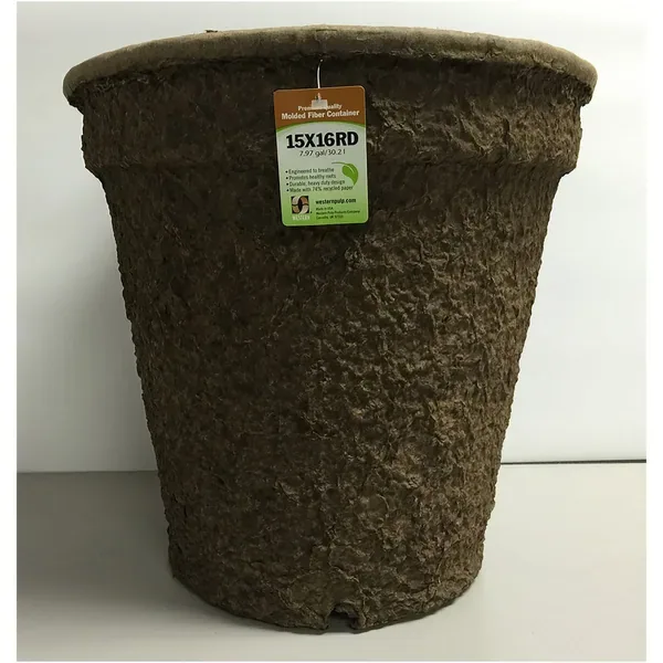 Western Pulp 15x16 Round Retail Container w/UPC, 7.97gal - 1 Container - Image 2