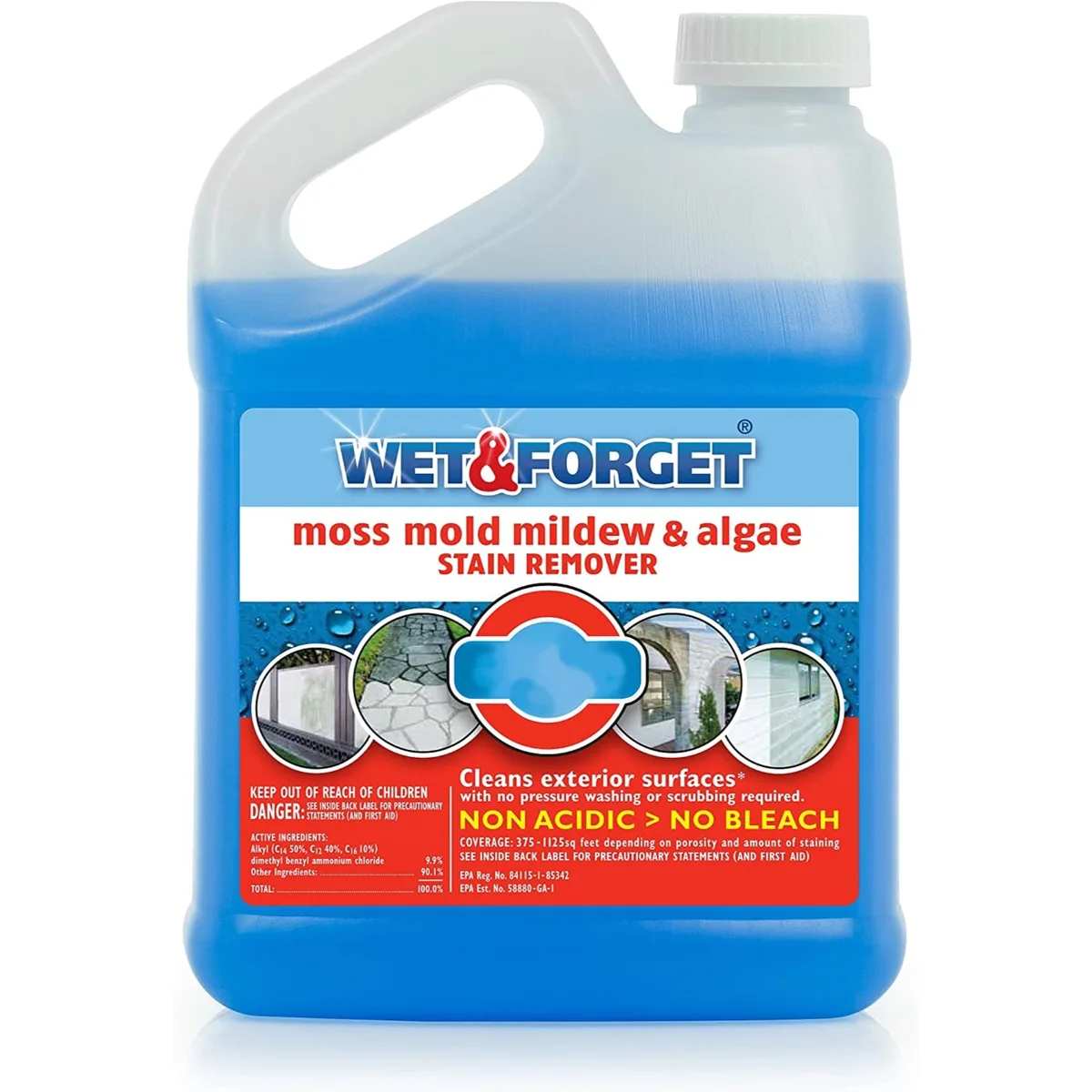 Wet & Forget 1gal Outdoor Moss Mold Mildew Remover - Image 2